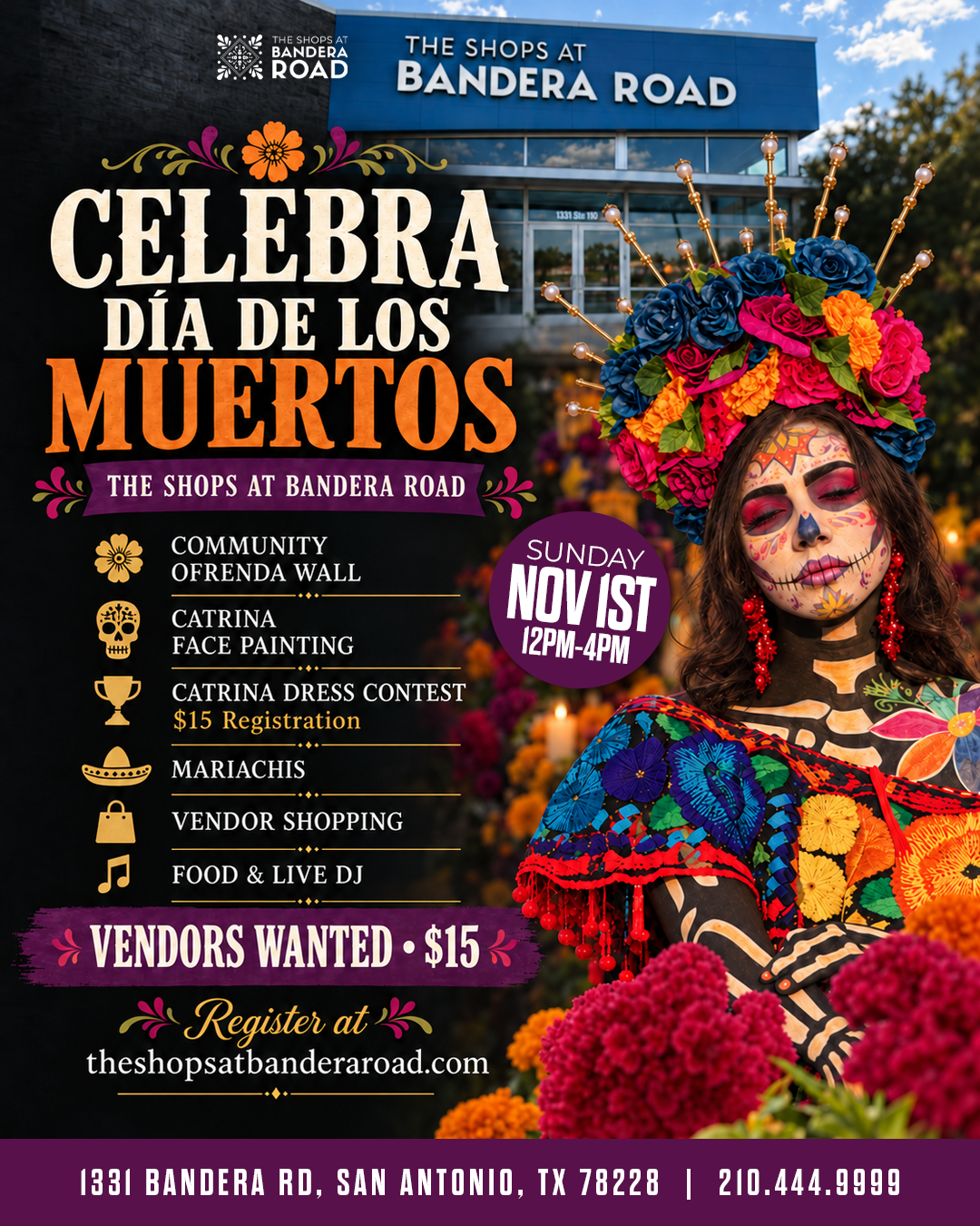 Celebra Día De Los Muertos at The Shops at Bandera Road